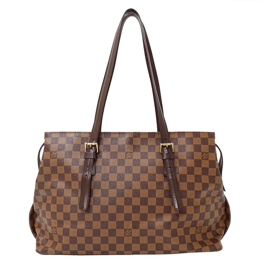 LOUIS VUITTON ルイ・ヴィトン チェルシー トートバッグ ダミエ ブラウン N51119 ダミエキャンバス レディース 【中古】