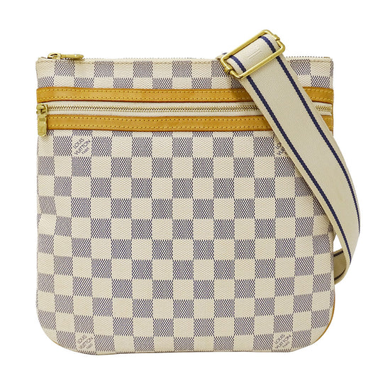 LOUIS VUITTON ルイ・ヴィトン ポシェットボスフォール ショルダーバッグ アイボリー N51112 ダミエアズールキャンバス レディース 【中古】