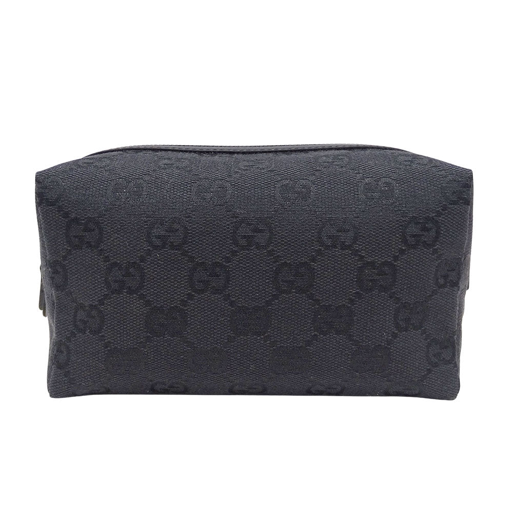 GUCCI グッチ ポーチ GGキャンバス ブラック 29595 GGキャンバス レディース 【中古】