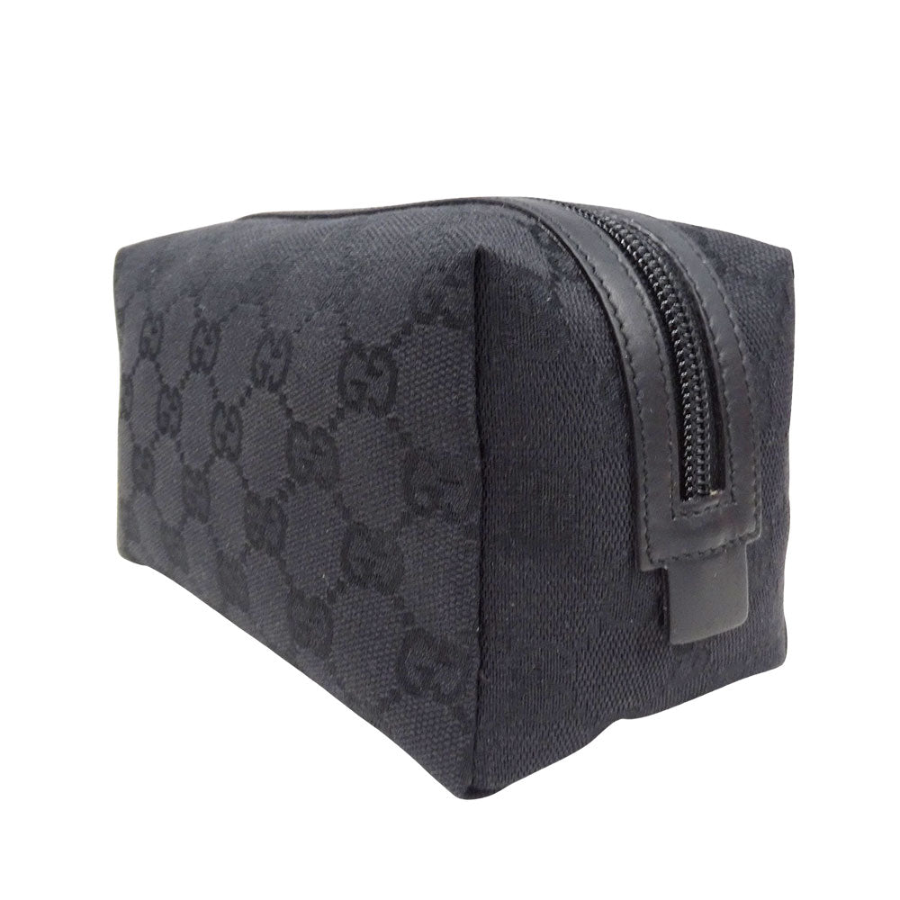GUCCI グッチ ポーチ GGキャンバス ブラック 29595 GGキャンバス レディース 【中古】