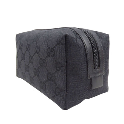 GUCCI グッチ ポーチ GGキャンバス ブラック 29595 GGキャンバス レディース 【中古】