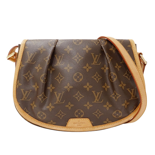 LOUIS VUITTON ルイ・ヴィトン メニルモンタンPM ショルダーバッグ モノグラム ブラウン M40474 モノグラムキャンバス レディース 【中古】