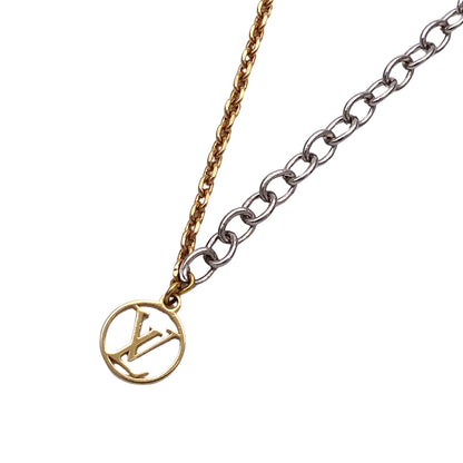 LOUIS VUITTON ルイ・ヴィトン ネックレス・ロゴマニア ネックレス ゴールド ユニセックス 【中古】