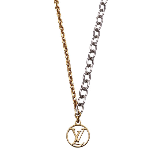 LOUIS VUITTON ルイ・ヴィトン ネックレス・ロゴマニア ネックレス ゴールド ユニセックス 【中古】