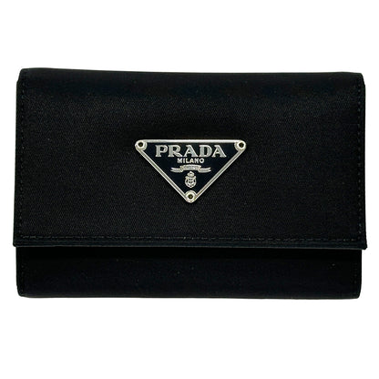 PRADA プラダ キーケース 6連 ブラック ナイロン レディース メンズ 【中古】
