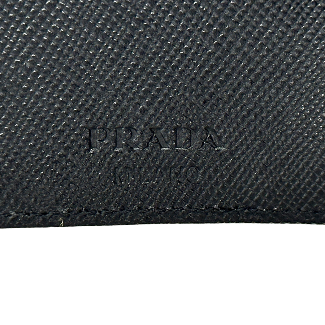 PRADA プラダ キーケース 6連 ブラック ナイロン レディース メンズ 【中古】