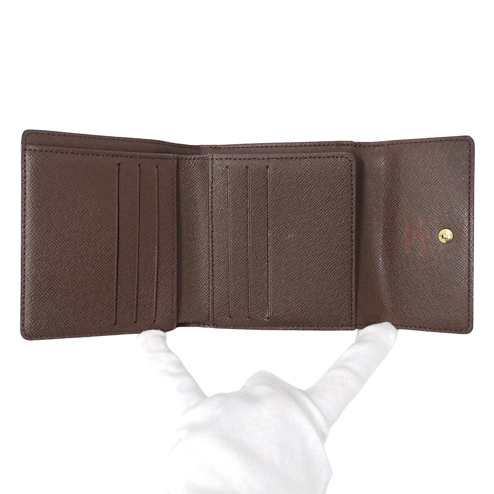 LOUIS VUITTON ルイ・ヴィトン ポルトフォイユ エリーズ 二つ折り財布 ダミエ ダミエエベヌ N61654 ダミエキャンバス レディース メンズ 【中古】