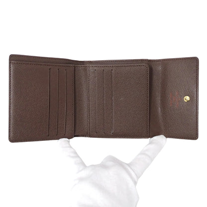 LOUIS VUITTON ルイ・ヴィトン ポルトフォイユ エリーズ 二つ折り財布 ダミエ ダミエエベヌ N61654 ダミエキャンバス レディース メンズ 【中古】