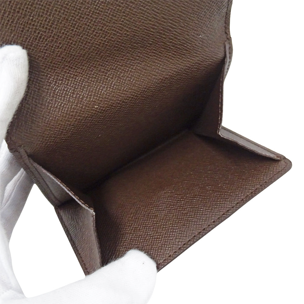 LOUIS VUITTON ルイ・ヴィトン ポルトフォイユ エリーズ 二つ折り財布 ダミエ ダミエエベヌ N61654 ダミエキャンバス レディース メンズ 【中古】