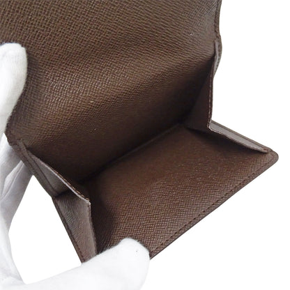 LOUIS VUITTON ルイ・ヴィトン ポルトフォイユ エリーズ 二つ折り財布 ダミエ ダミエエベヌ N61654 ダミエキャンバス レディース メンズ 【中古】