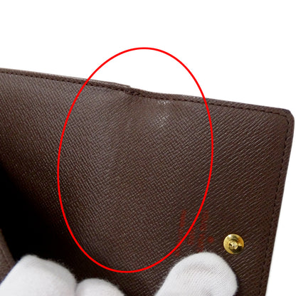 LOUIS VUITTON ルイ・ヴィトン ポルトフォイユ エリーズ 二つ折り財布 ダミエ ダミエエベヌ N61654 ダミエキャンバス レディース メンズ 【中古】