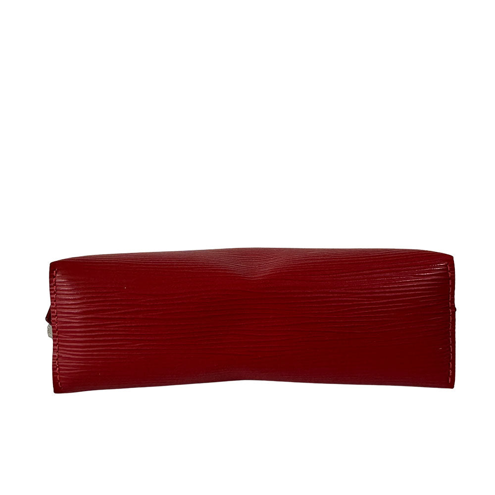 LOUIS VUITTON ルイ・ヴィトン ポシェット・コスメティック 化粧ポーチ エピ カスティリアンレッド M41114 エピレザー レディース 【中古】