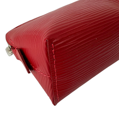 LOUIS VUITTON ルイ・ヴィトン ポシェット・コスメティック 化粧ポーチ エピ カスティリアンレッド M41114 エピレザー レディース 【中古】