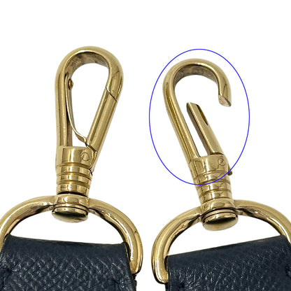 HERMES エルメス エブリン 1 ショルダーバッグ ブルーネイビー ゴールド金具 ヴォーエプソン レディース 【中古】
