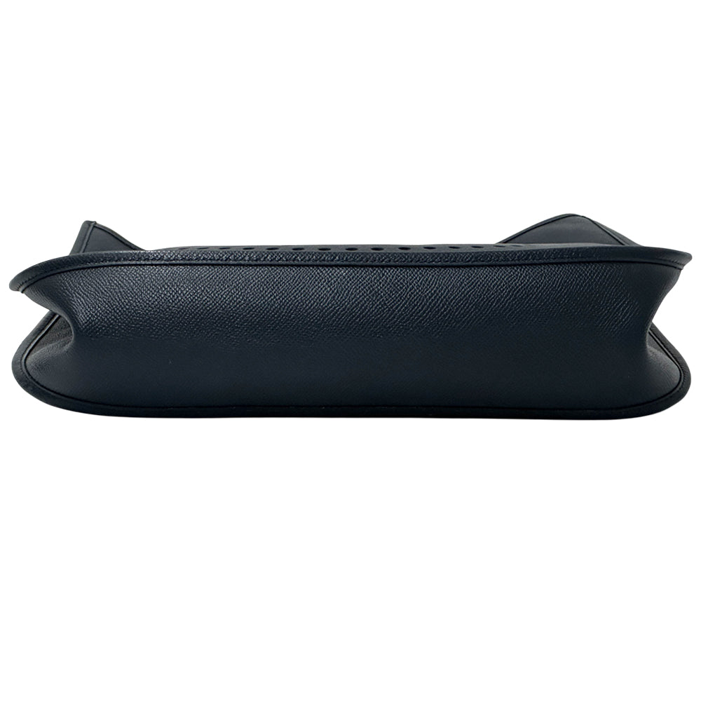 HERMES エルメス エブリン 1 ショルダーバッグ ブルーネイビー ゴールド金具 ヴォーエプソン レディース 【中古】