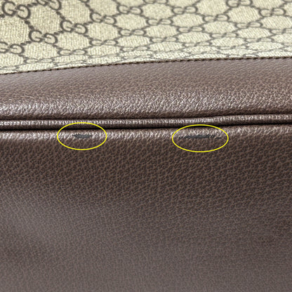 GUCCI グッチ トートバッグ ハンドバッグ GGスプリーム プチマーモント ブラウン レディース 【中古】