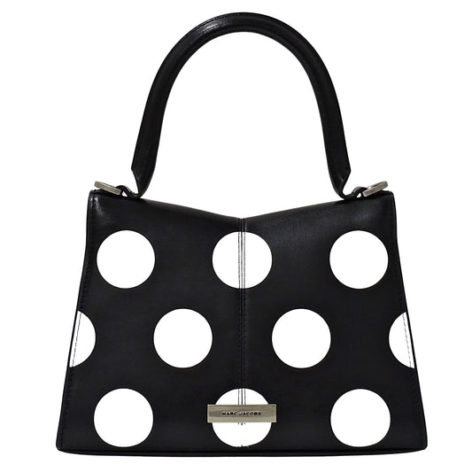 MARC JACOBS マークジェイコブス 2wayバッグ ブラック ホワイト レザー レディース 【中古】