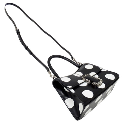 MARC JACOBS マークジェイコブス 2wayバッグ ブラック ホワイト レザー レディース 【中古】