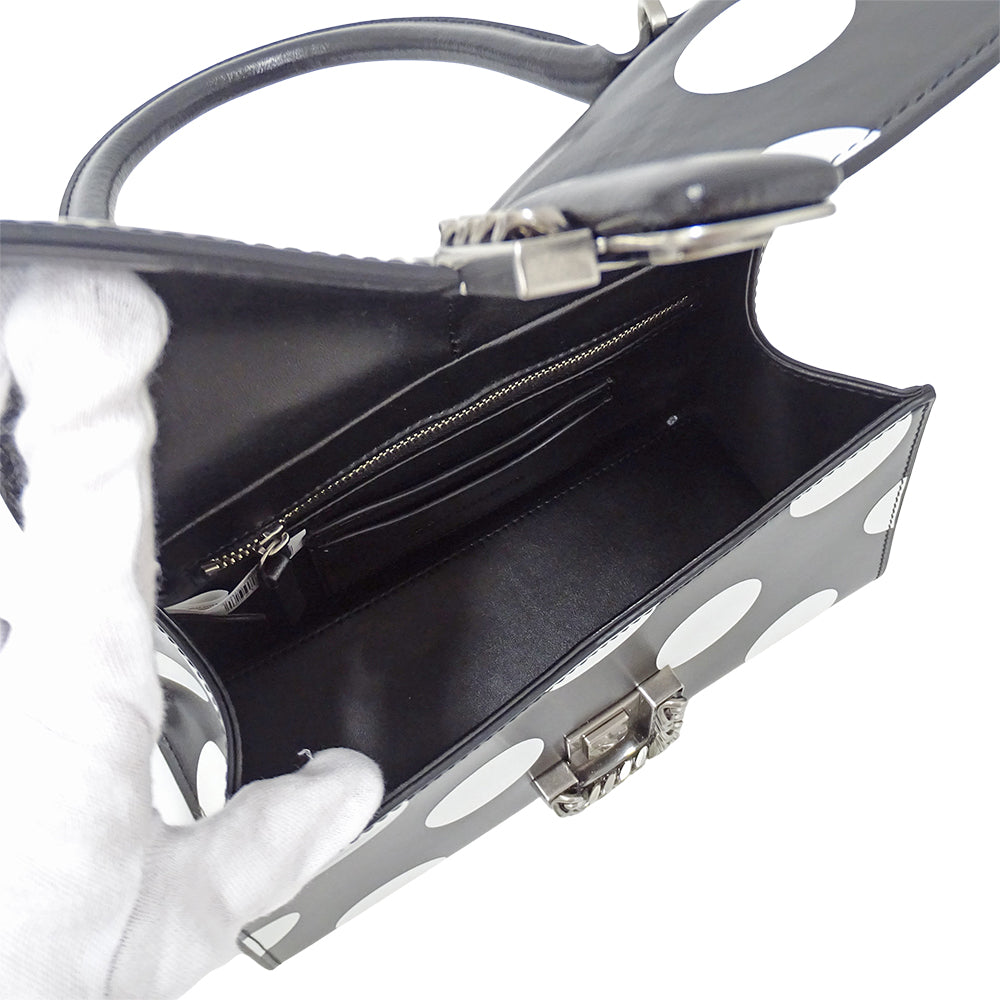 MARC JACOBS マークジェイコブス 2wayバッグ ブラック ホワイト レザー レディース 【中古】