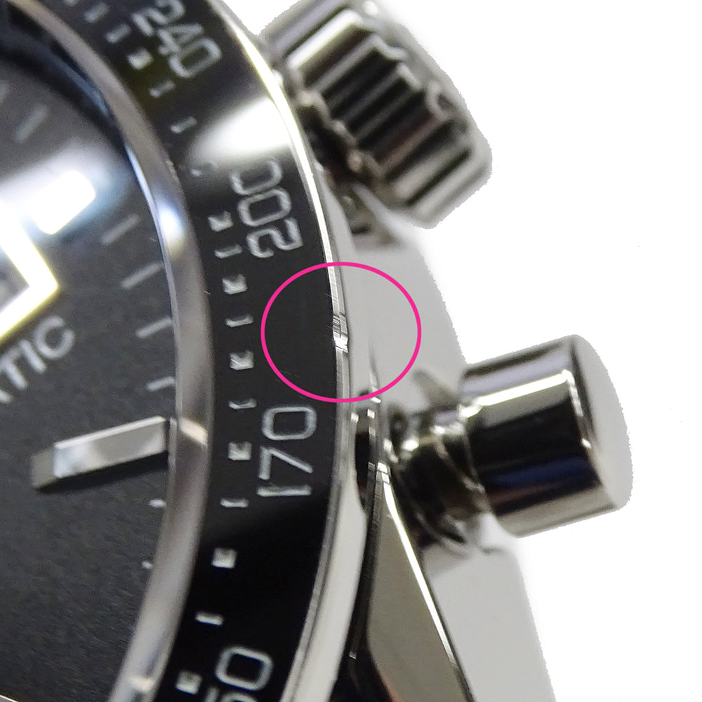 TAG Heuer タグホイヤー カレラ CV201AJ-9 BA0715 メンズ 腕時計 キャリバー16 クロノグラフ 自動巻き AT ステンレス SS シルバー ブラック 磨き済み 【中古】