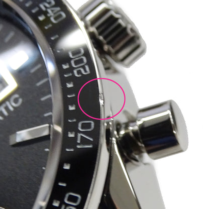 TAG Heuer タグホイヤー カレラ CV201AJ-9 BA0715 メンズ 腕時計 キャリバー16 クロノグラフ 自動巻き AT ステンレス SS シルバー ブラック 磨き済み 【中古】