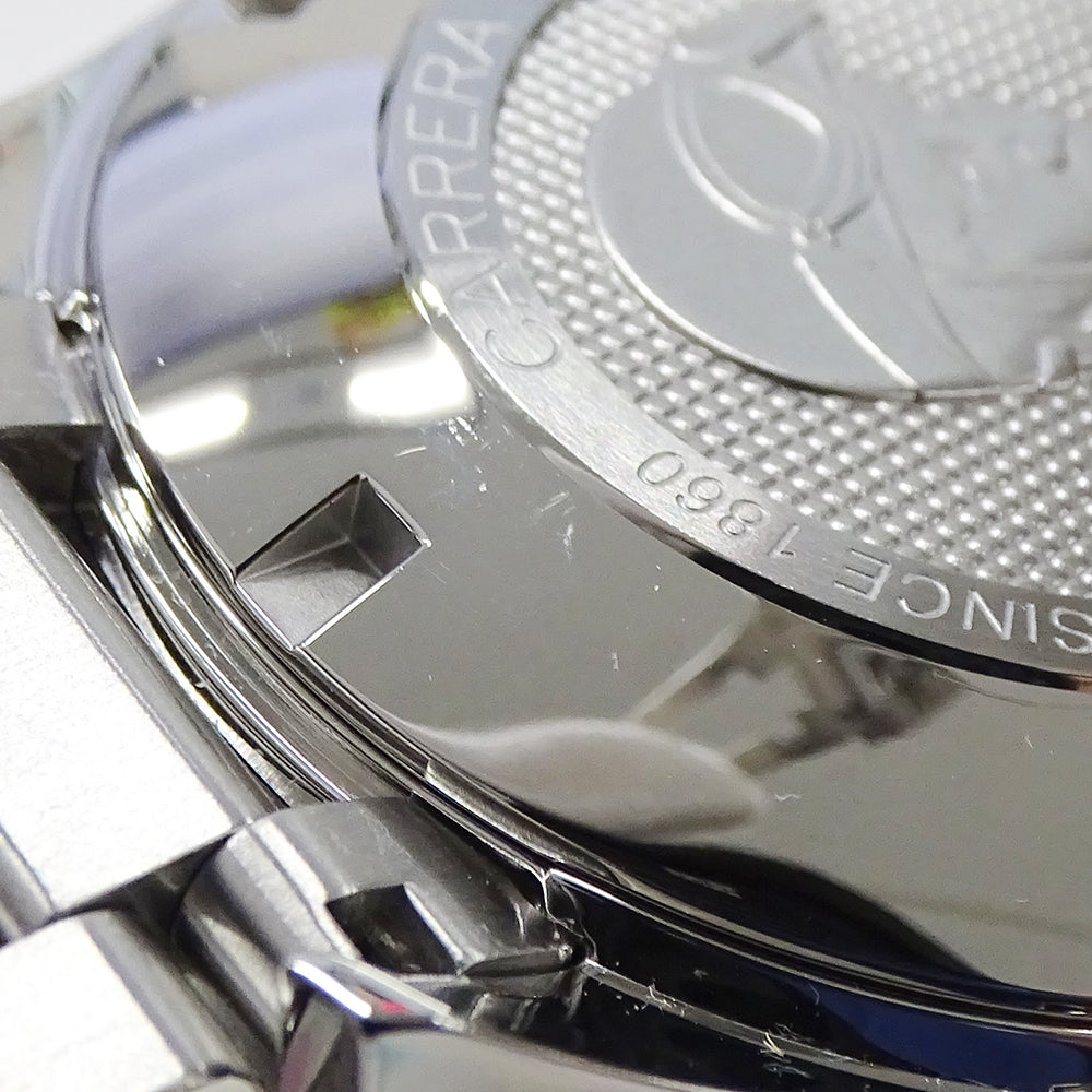 TAG Heuer タグホイヤー カレラ CV201AJ-9 BA0715 メンズ 腕時計 キャリバー16 クロノグラフ 自動巻き AT ステンレス SS シルバー ブラック 磨き済み 【中古】