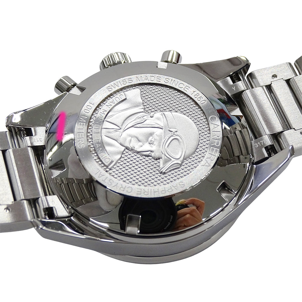 TAG Heuer タグホイヤー カレラ CV201AJ-9 BA0715 メンズ 腕時計 キャリバー16 クロノグラフ 自動巻き AT ステンレス SS シルバー ブラック 磨き済み 【中古】