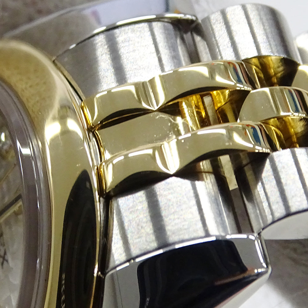 ROLEX ロレックス デイトジャスト 179163G F番 レディース 腕時計 自動巻き AT ステンレス SS ゴールド YG ダイヤモンド 磨き済み 【中古】