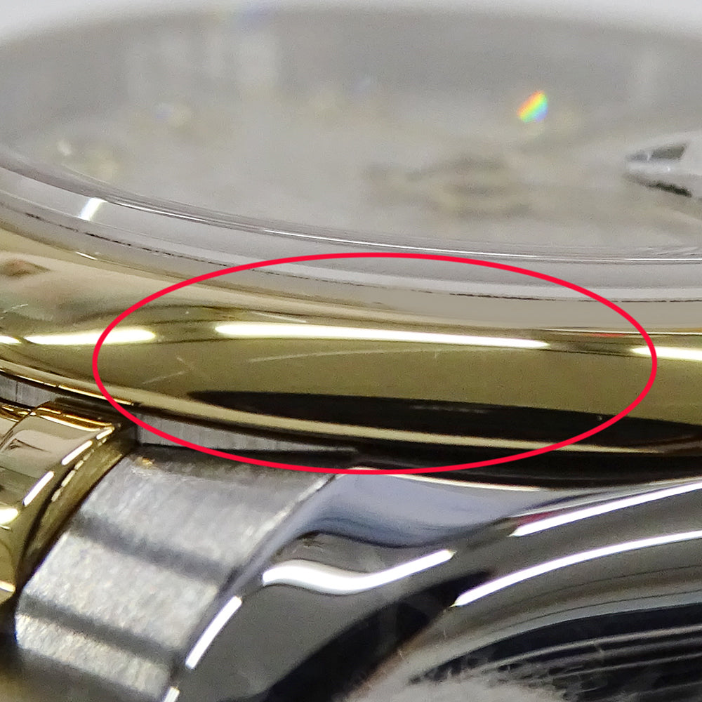 ROLEX ロレックス デイトジャスト 179163G F番 レディース 腕時計 自動巻き AT ステンレス SS ゴールド YG ダイヤモンド 磨き済み 【中古】