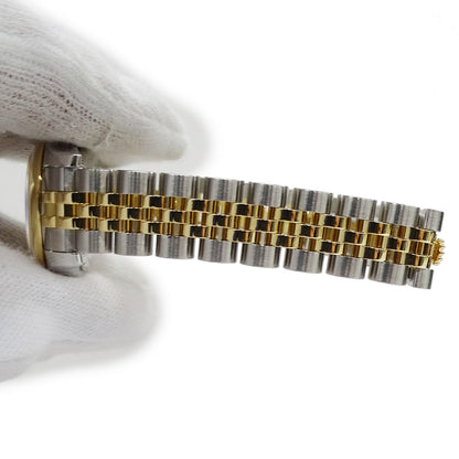 ROLEX ロレックス デイトジャスト 179163G F番 レディース 腕時計 自動巻き AT ステンレス SS ゴールド YG ダイヤモンド 磨き済み 【中古】