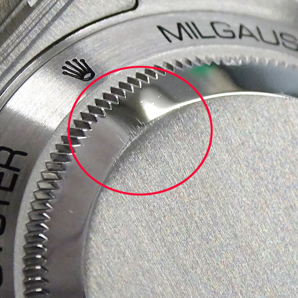 ROLEX ロレックス ミルガウス 116400GV ランダム番 メンズ 腕時計 自動巻き AT ステンレス SS シルバー ブラック 磨き済み 【中古】
