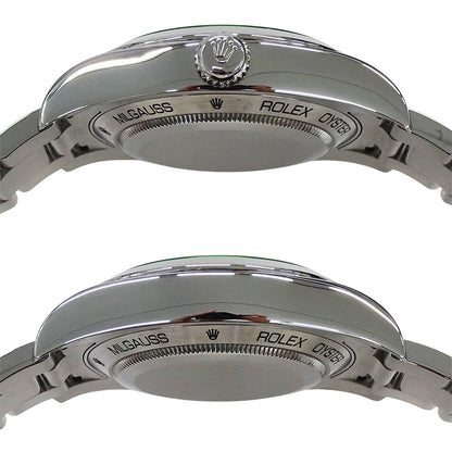 ROLEX ロレックス ミルガウス 116400GV ランダム番 メンズ 腕時計 自動巻き AT ステンレス SS シルバー ブラック 磨き済み 【中古】
