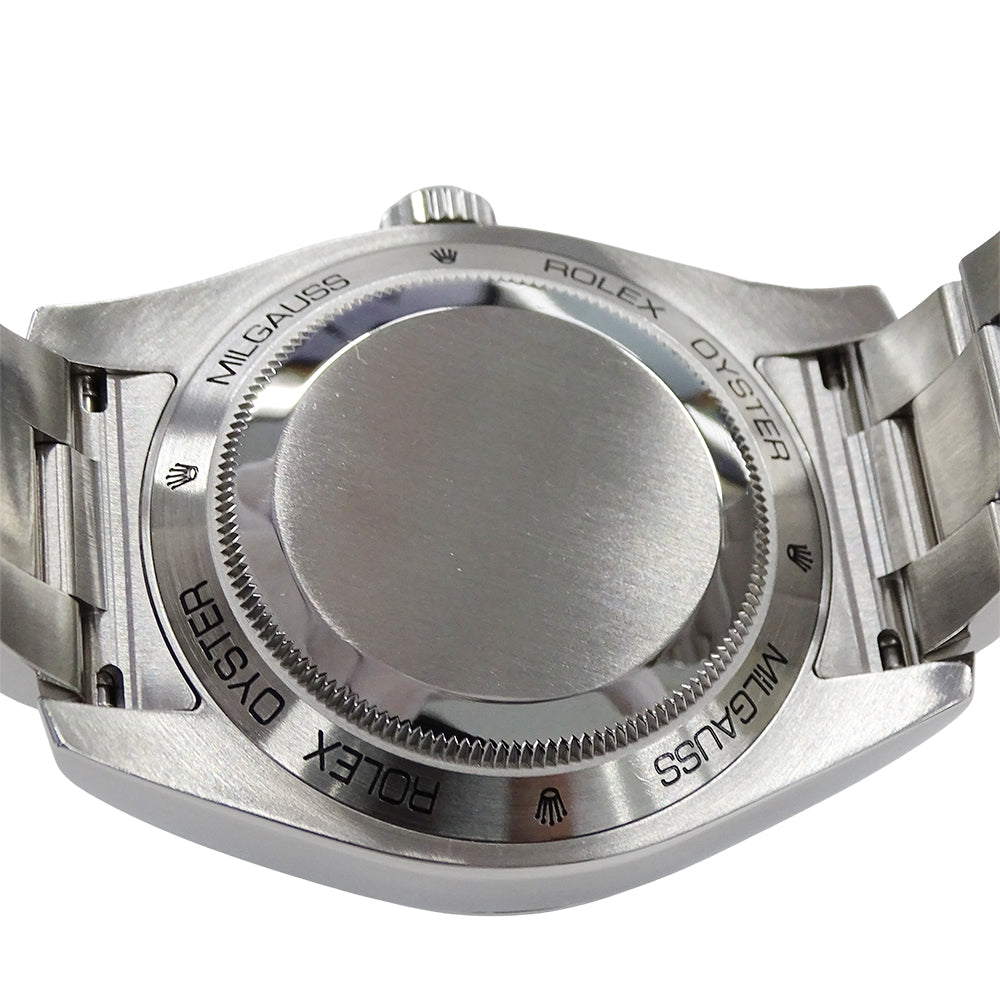 ROLEX ロレックス ミルガウス 116400GV ランダム番 メンズ 腕時計 自動巻き AT ステンレス SS シルバー ブラック 磨き済み 【中古】