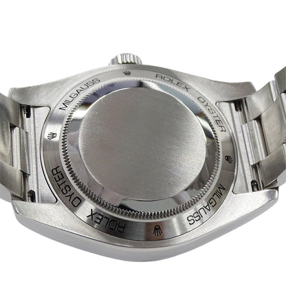 ROLEX ロレックス ミルガウス 116400GV ランダム番 メンズ 腕時計 自動巻き AT ステンレス SS シルバー ブラック 磨き済み 【中古】