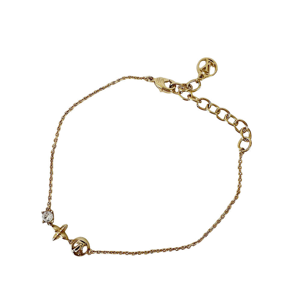 LOUIS VUITTON ルイ・ヴィトン プティ・ルイ ブレスレット メタル ゴールド レディース M00374 【中古】