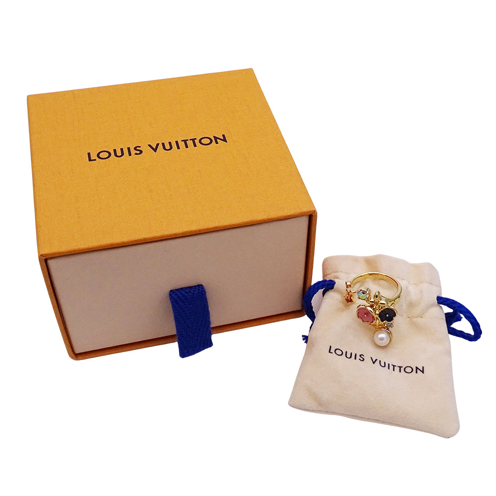 LOUIS VUITTON ルイ・ヴィトン リングLV ボタニカ リング 指輪 ゴールド レディース 【中古】
