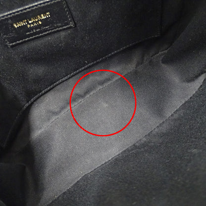 SAINT LAURENT サンローラン ルー カメラバッグ ショルダーバッグ ブラック レザー レディース 【中古】