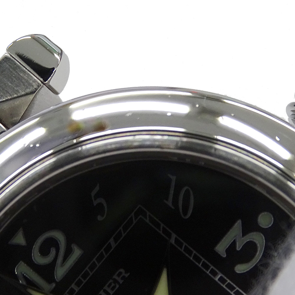 Cartier カルティエ パシャC W31043M7 ボーイズ 腕時計 自動巻き AT ステンレス SS シルバー ブラック 磨き済み 【中古】