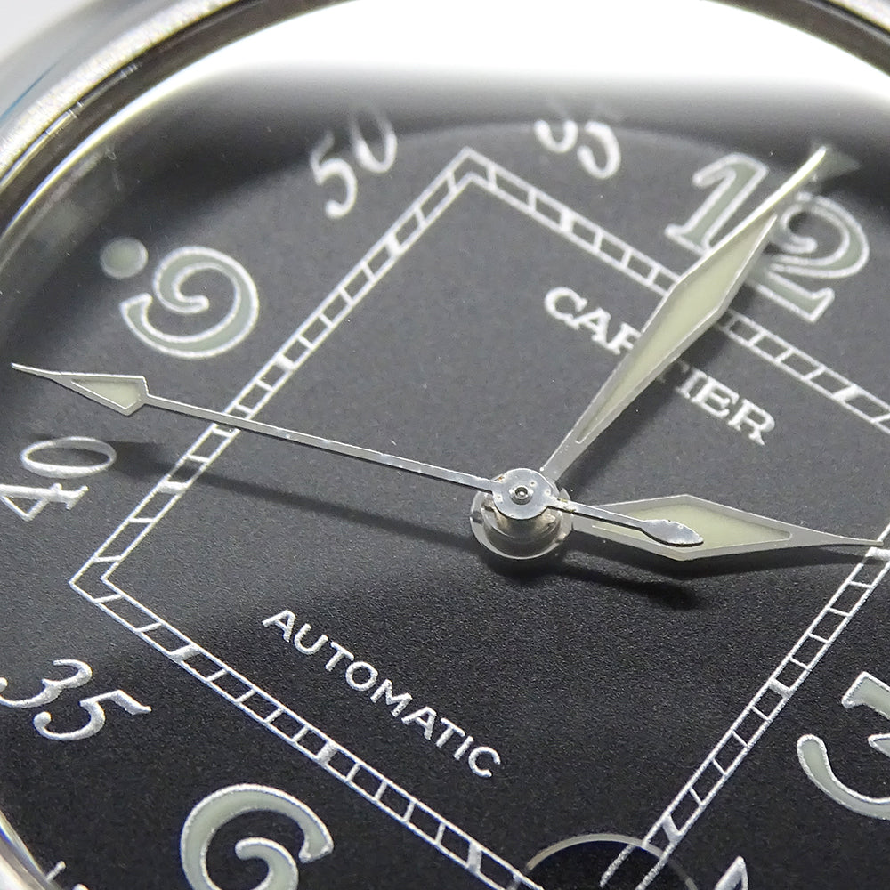 Cartier カルティエ パシャC W31043M7 ボーイズ 腕時計 自動巻き AT ステンレス SS シルバー ブラック 磨き済み 【中古】