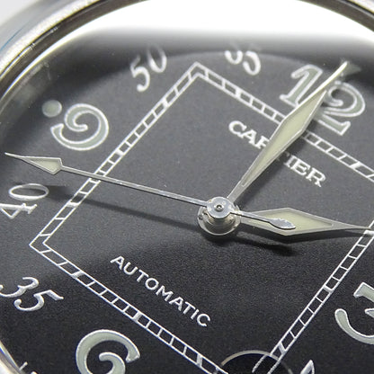 Cartier カルティエ パシャC W31043M7 ボーイズ 腕時計 自動巻き AT ステンレス SS シルバー ブラック 磨き済み 【中古】