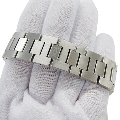 Cartier カルティエ パシャC W31043M7 ボーイズ 腕時計 自動巻き AT ステンレス SS シルバー ブラック 磨き済み 【中古】