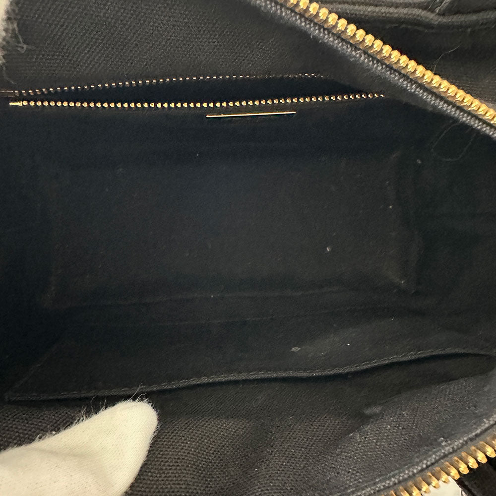 PRADA プラダ カゴバッグ トートバッグ ブラック 1BG835 キャンバス レディース 【中古】