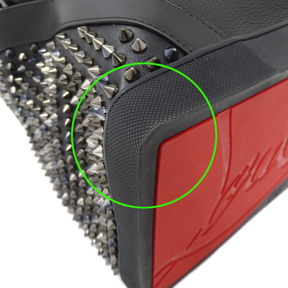 Christian Louboutin クリスチャンルブタン エクスプローラーファンク バックパック リュック ブラック レザー レディース メンズ 【中古】