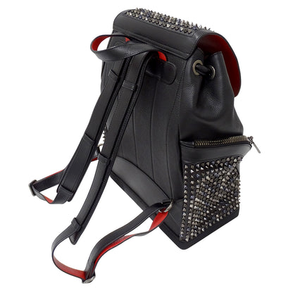 Christian Louboutin クリスチャンルブタン エクスプローラーファンク バックパック リュック ブラック レザー レディース メンズ 【中古】