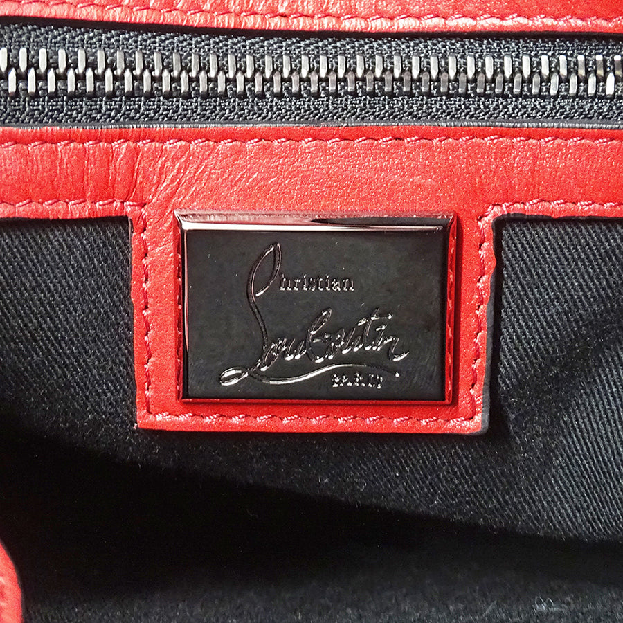 Christian Louboutin クリスチャンルブタン エクスプローラーファンク バックパック リュック ブラック レザー レディース メンズ 【中古】