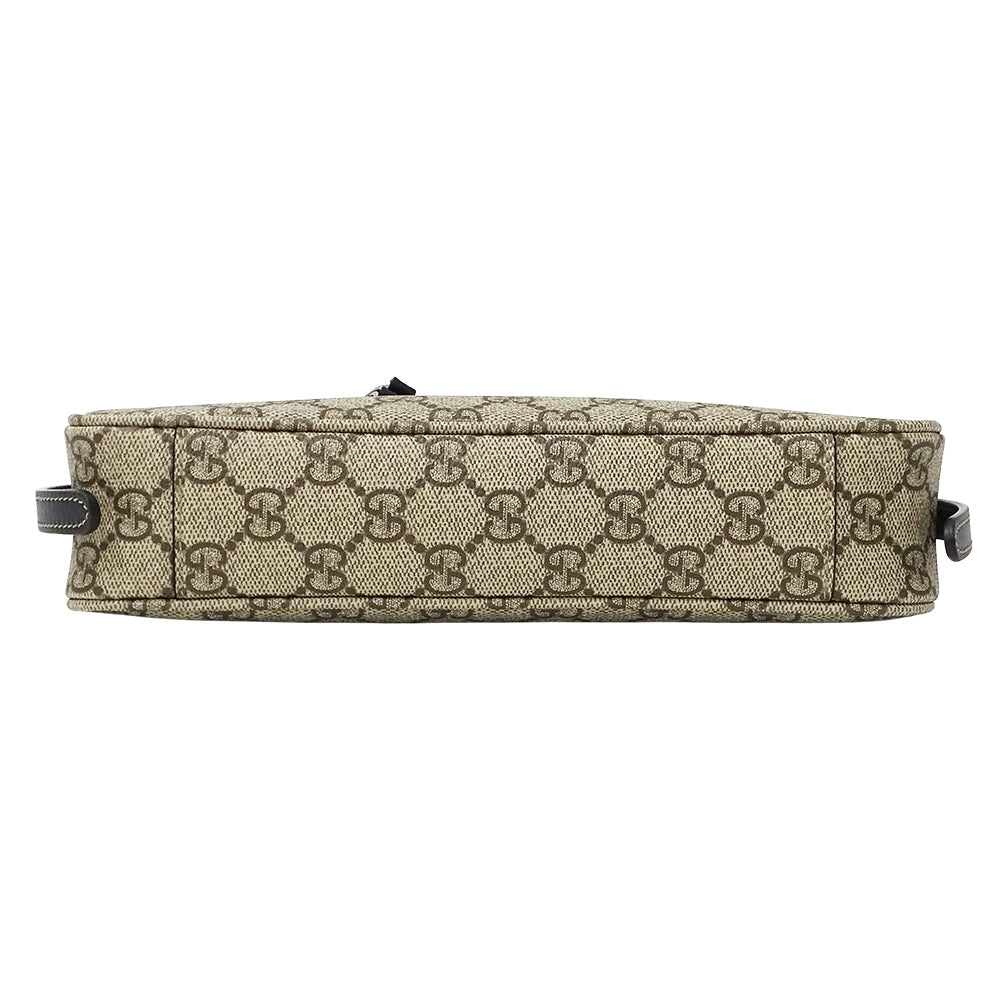 GUCCI グッチ 2wayバッグ GGエンブレム ベージュ ブラック 815218 コーティングキャンバス レディース 【中古】
