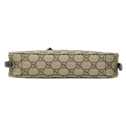 GUCCI グッチ 2wayバッグ GGエンブレム ベージュ ブラック 815218 コーティングキャンバス レディース 【中古】