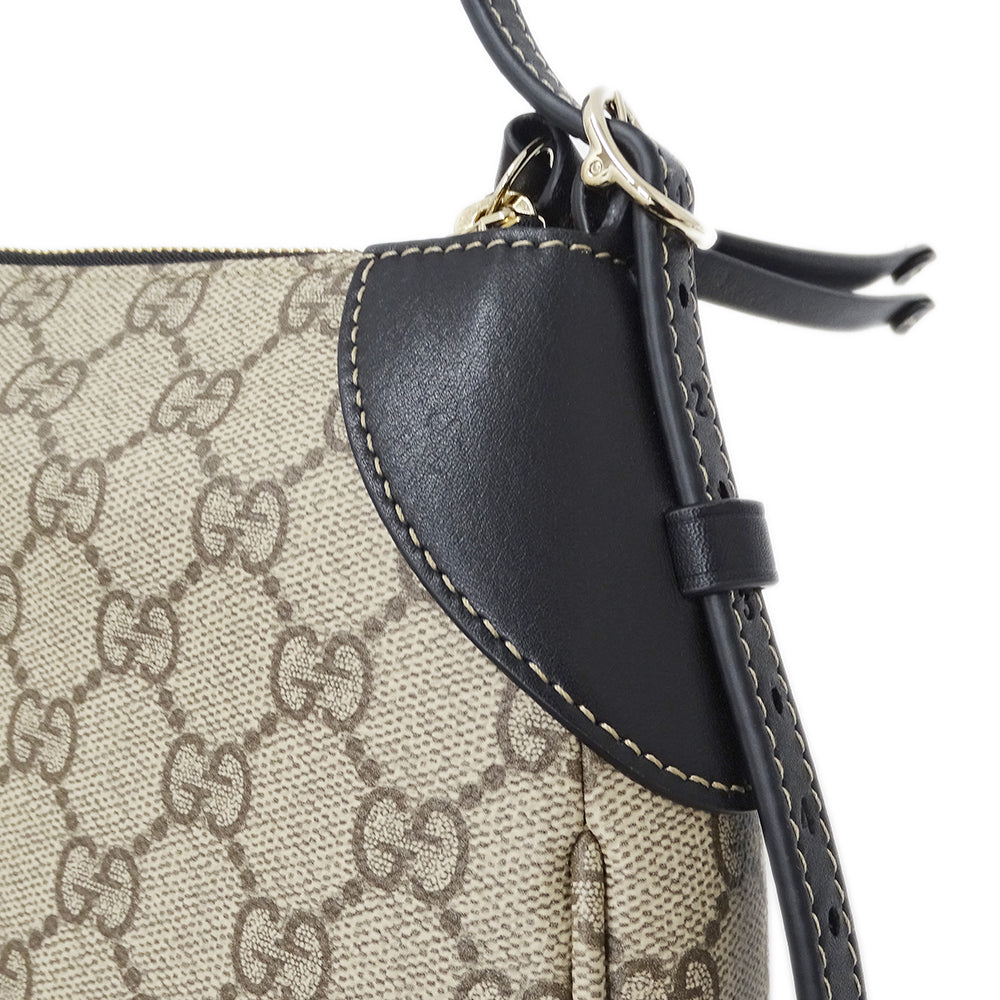 GUCCI グッチ 2wayバッグ GGエンブレム ベージュ ブラック 815218 コーティングキャンバス レディース 【中古】