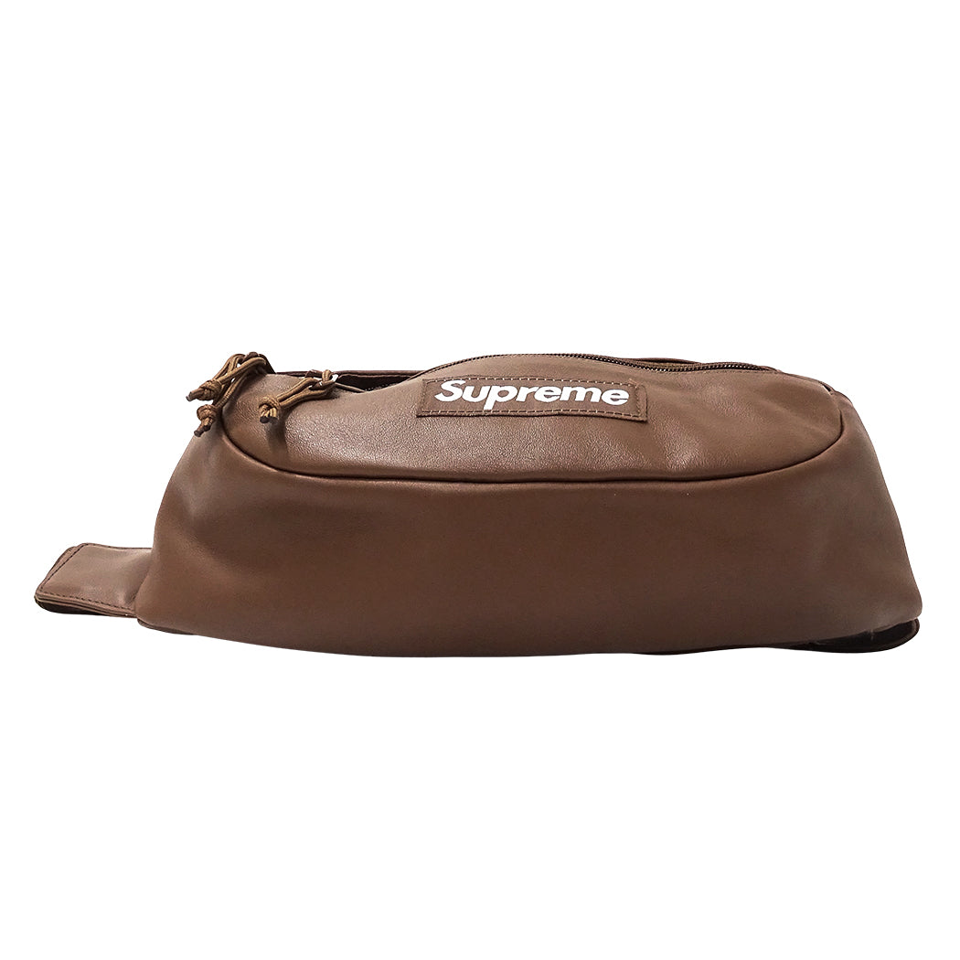 Supreme シュプリーム ボディ・ウエストバッグ ブラウン レザー レディース メンズ 【中古】