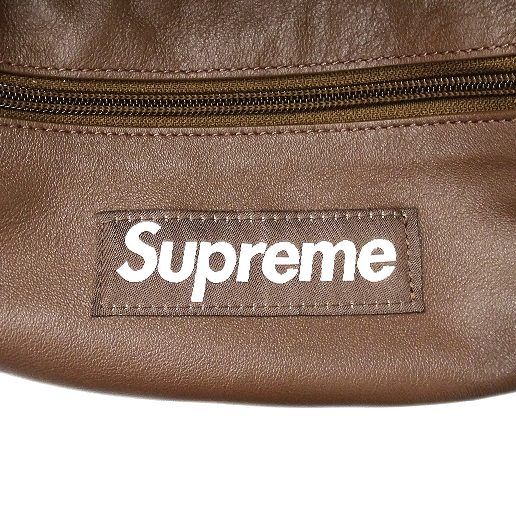 Supreme シュプリーム ボディ・ウエストバッグ ブラウン レザー レディース メンズ 【中古】